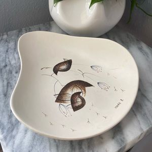 Sascha Brastoff Birds Dish 🐦 Mid Mod Kidney Shape